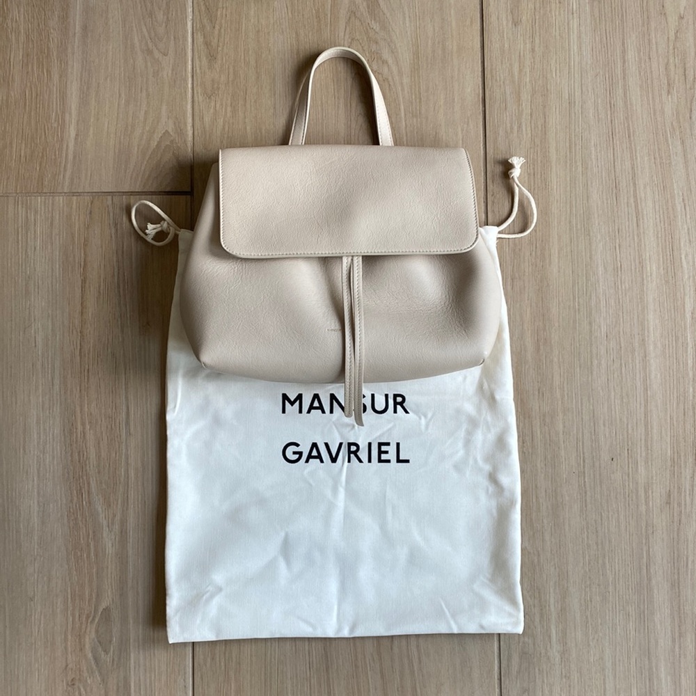 Mansur Gavriel Cream Leather Crossbody or Tote bag